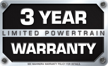 3 Years Limited Powertrain Warranty